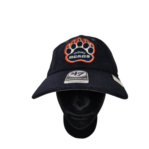 Chicago Bears Stoney Clover Lane x '47 Brand Field Goal Clean Up Navy Blue Hat - Picture 2 of 12